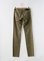 Pantalon slim or SET pour femme seconde vue