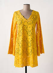 Robe courte jaune AMENAPIH pour femme seconde vue