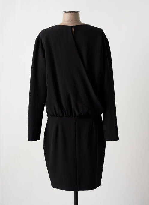 Robe mi-longue manches longues manches longues noir SET femme