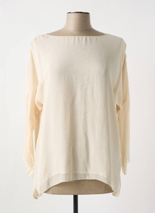 Top coupe fluide manches longues beige SET femme