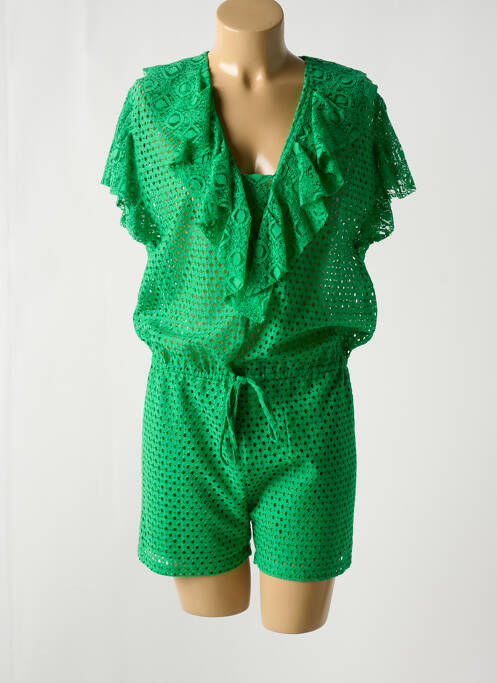 Combishort vert BEL AIR pour femme