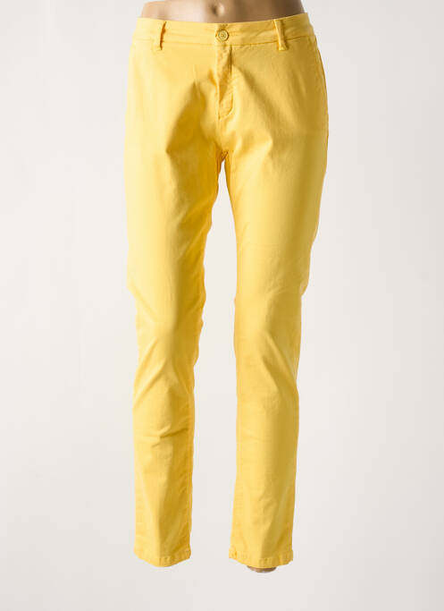 Pantalon chino jaune DENIM STUDIO pour femme