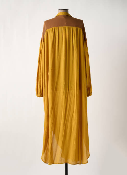 Robe longue jaune WILD pour femme