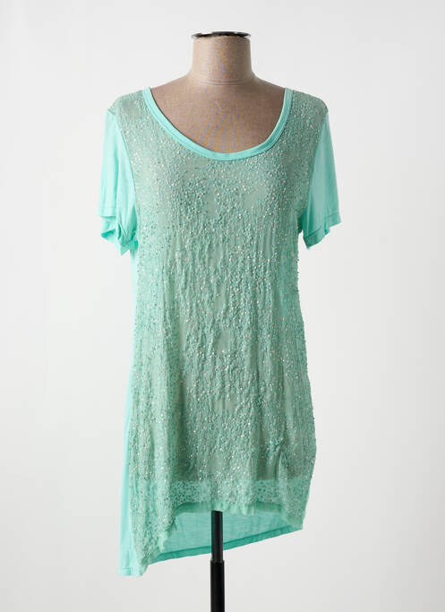Tunique manches courtes vert CHARLIE JOE pour femme