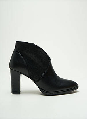 Bottines/boots matière lisse talon de 4 à 6cm noir MYMA femme