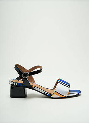 Sandales/nu pieds matière lisse talon de 4 à 6cm noir ADIGE femme