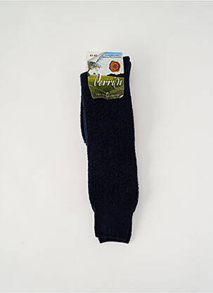Chaussettes stretch bleu PERRIN homme