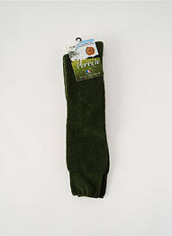 Chaussettes stretch vert PERRIN homme