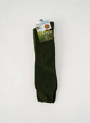 Chaussettes stretch vert PERRIN homme