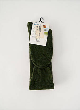 Chaussettes stretch vert PERRIN homme