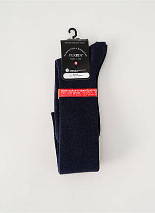 Chaussettes bleu PERRIN pour homme