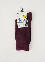 Chaussettes violet PERRIN pour homme seconde vue