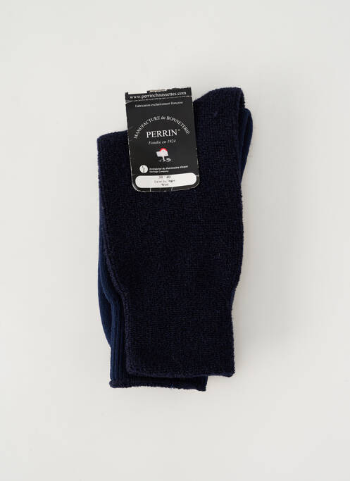 Chaussettes bleu PERRIN pour homme