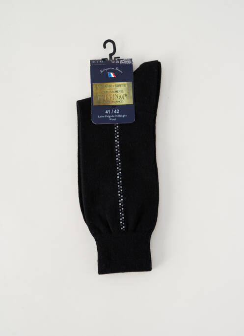 Chaussettes noir PERRIN pour homme