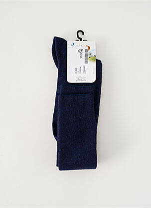 Chaussettes stretch bleu PERRIN homme