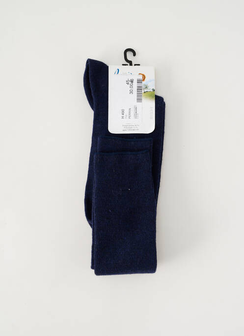 Chaussettes bleu PERRIN pour homme