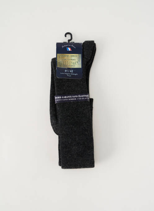 Chaussettes gris PERRIN pour homme