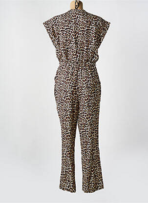 Combi-pantalon manches courtes manches courtes beige PIECES femme
