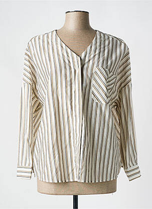 Chemisier beige SK pour femme