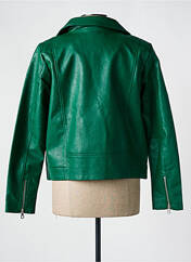 Veste simili cuir vert ONLY CARMAKOMA pour femme seconde vue