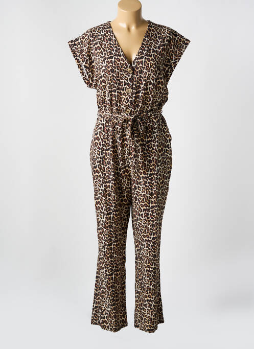 Combi-pantalon beige PIECES pour femme