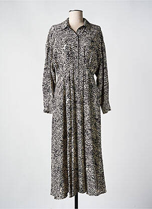 Robe longue manches longues manches longues noir MSCH COPENHAGEN femme