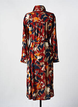 Robe longue manches longues manches longues marron B.YOUNG femme