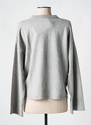 Pull col rond manches longues gris NOISY MAY homme