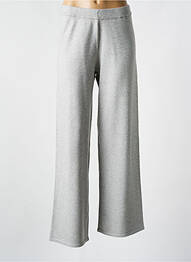 Pantalon flare taille élastique gris NOISY MAY femme