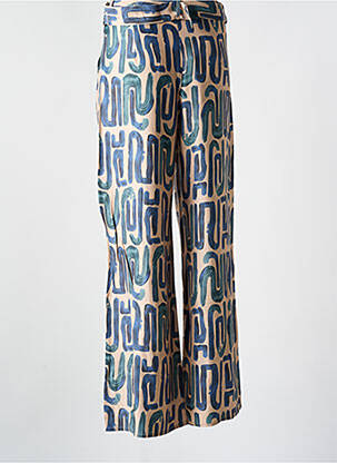 Pantalon droit poches bleu SK femme