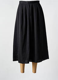 Jupe mi-longue coupe évasée noir ARTLOVE femme