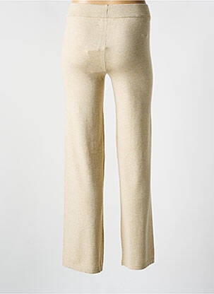 Pantalon droit taille élastique beige MSCH COPENHAGEN femme