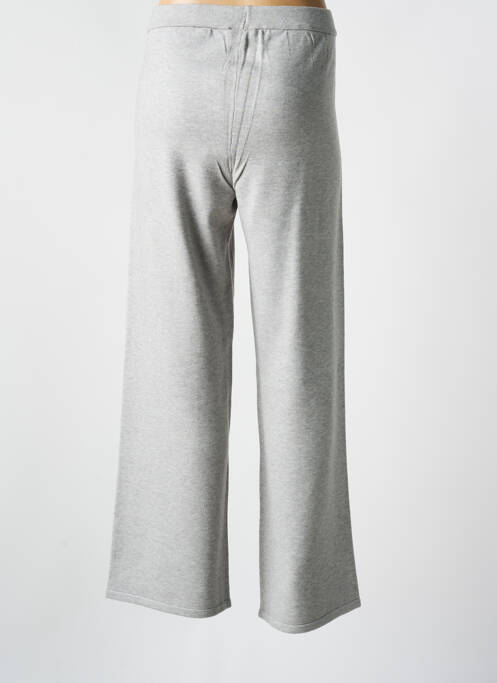 Pantalon flare taille élastique gris NOISY MAY femme