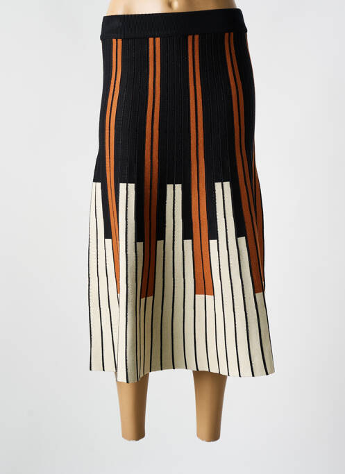 Jupe mi-longue noir SK pour femme