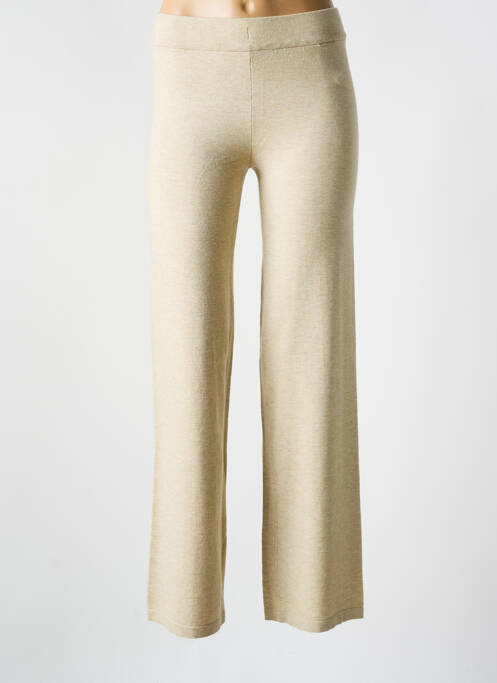 Pantalon droit beige MSCH COPENHAGEN pour femme