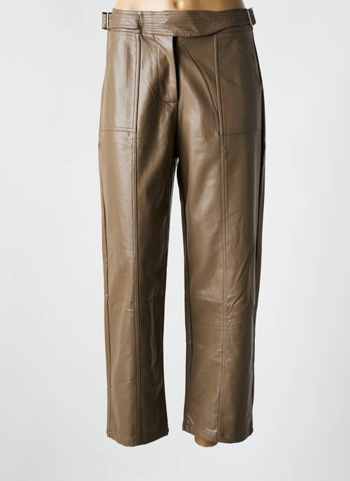 Pantalon droit marron SK pour femme
