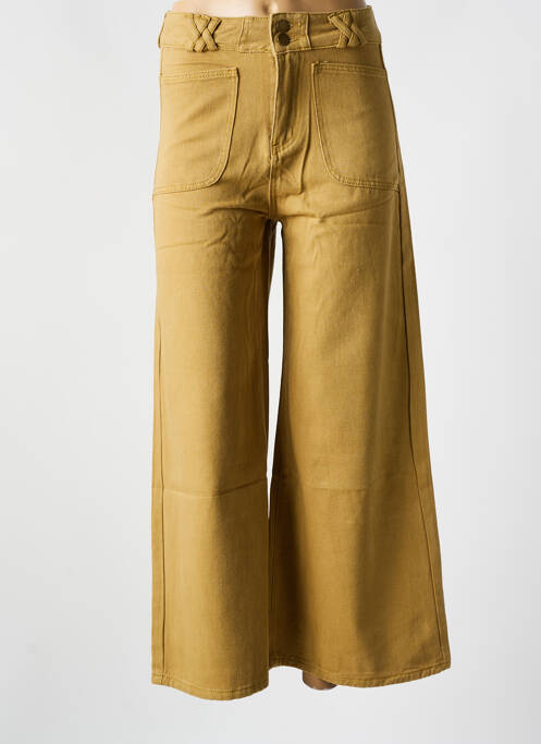 Pantalon flare beige SK pour femme