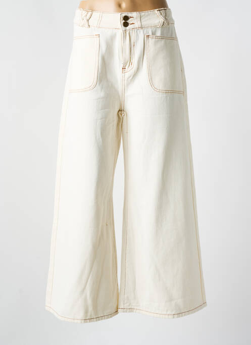 Pantalon flare blanc SK pour femme