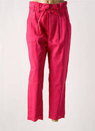 Pantalon 7/8 taille haute taille haute rose MOLLY BRACKEN femme