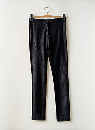 Pantalon slim taille haute taille haute noir ICHI femme