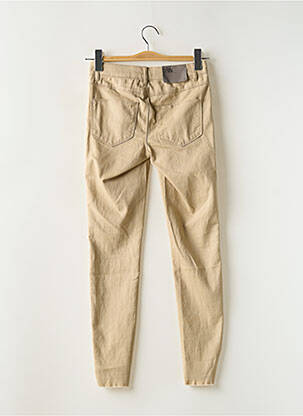 Jegging tissage popeline taille normale beige VILA femme