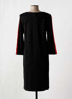 Robe mi-longue manches 3/4 manches 3/4 noir STREET ONE femme