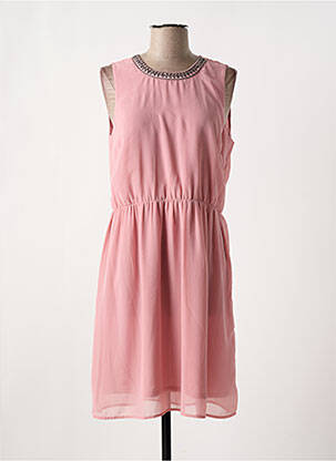 Robe mi-longue coupe fluide sans manche rose VERO MODA femme