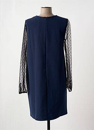 Robe courte fermeture zippée au dos manches longues bleu VERO MODA femme