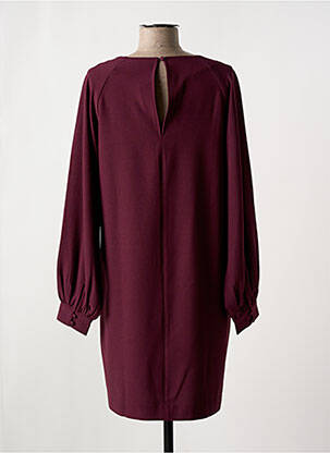 Robe courte manches longues manches longues violet ICHI femme