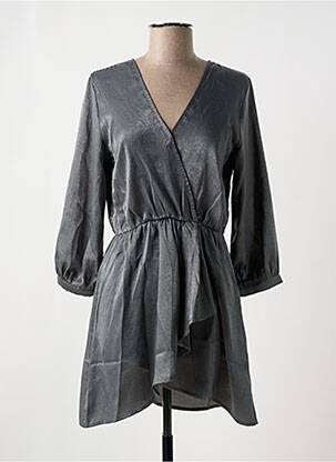 Robe courte manches longues manches longues gris LILI SIDONIO femme