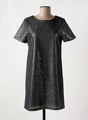 Robe courte manches courtes manches courtes argent NOISY MAY femme