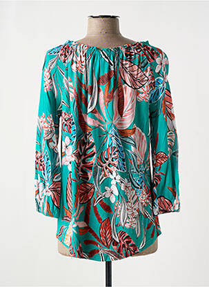 Blouse imprimé fleurs fines bretelles bleu STREET ONE femme