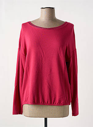Sweat-shirt stretch manches longues rose STREET ONE femme