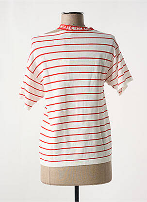 Pull coupe cintrée manches courtes rouge LILI SIDONIO femme